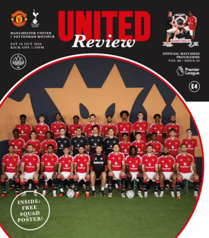 MAN UTD v TOTTENHAM HOTSPUR 2026/27